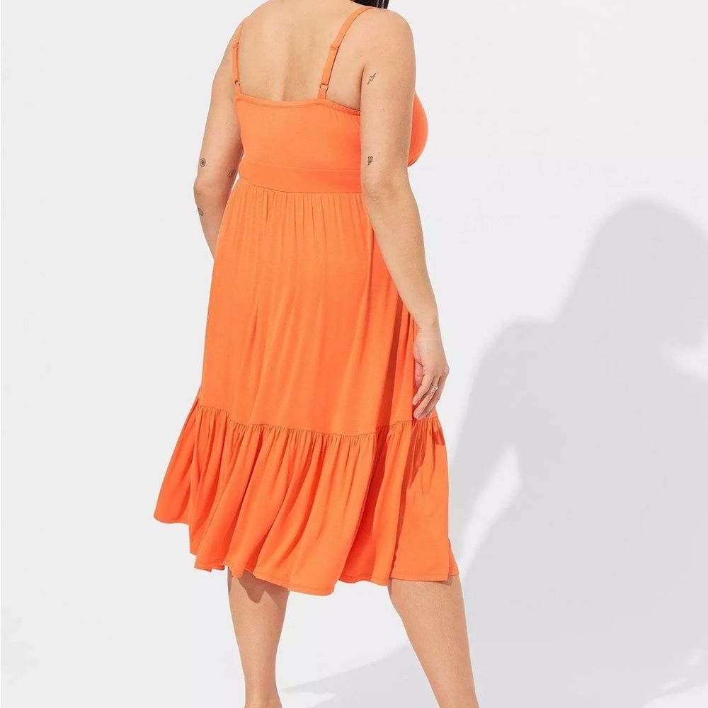 NWT Torrid Super Soft Tiered Dress Midi Dress - Torrid Size 3 (22-24, 3X) - Picture 3 of 15